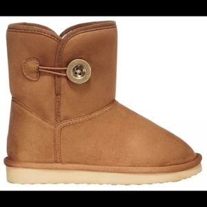 NWT Girl Size 7Y (European Size 40) DSG Winter Lodge Boots With Buckle Chestnut